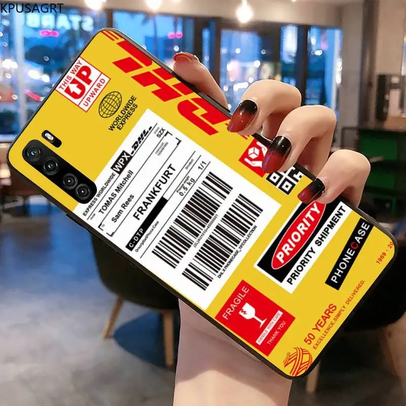 Горячая экспресс DHL логотип Чехол для телефона Huawei P20 P30 P40 lite E Pro Mate 30 20 P Smart 2020