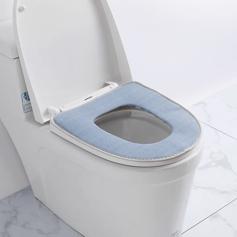 Уплотненный чехол для унитаза Зимний Теплый Мягкий моющийся коврик крышка