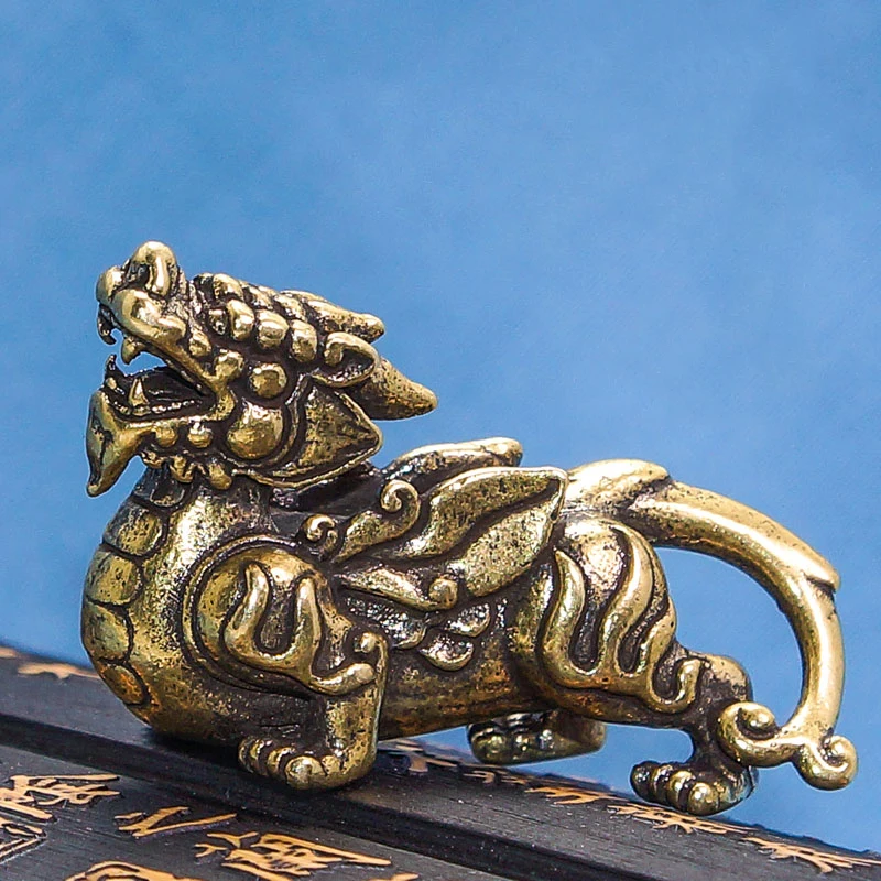 Брелок для ключей от автомобиля из чистой меди подвески мифический китайский