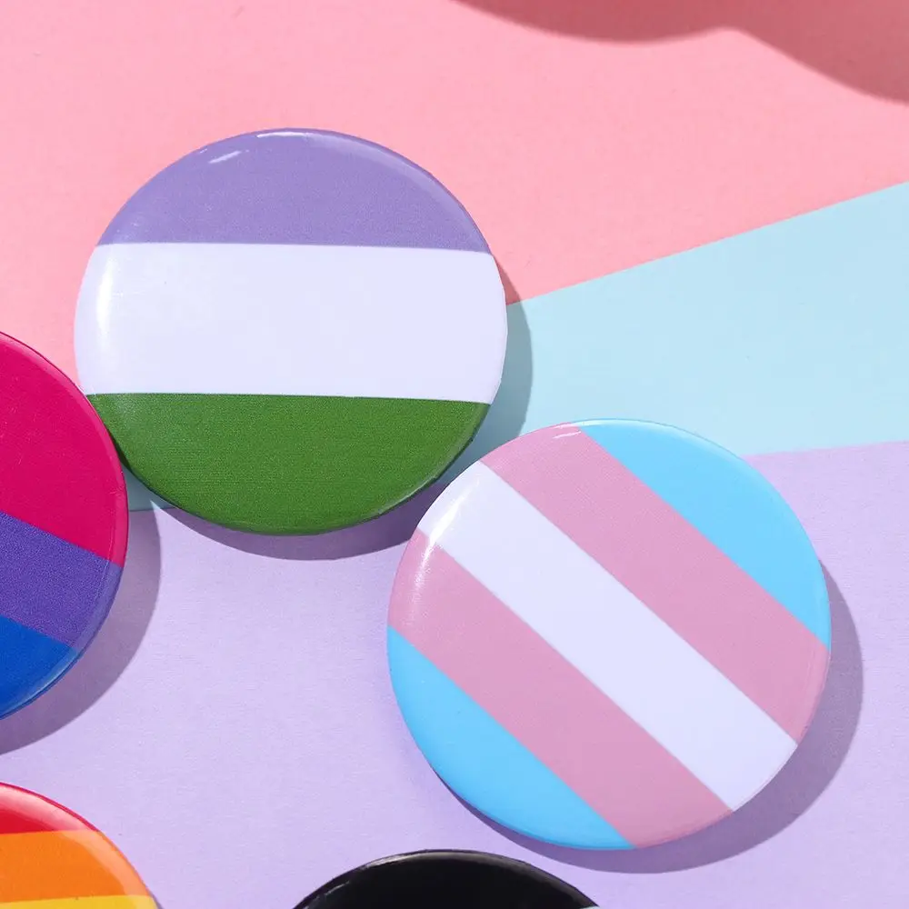 1/2 шт. Радуга гей Значки из луженой оловы броши с поддержкой лацкана Джинсовая