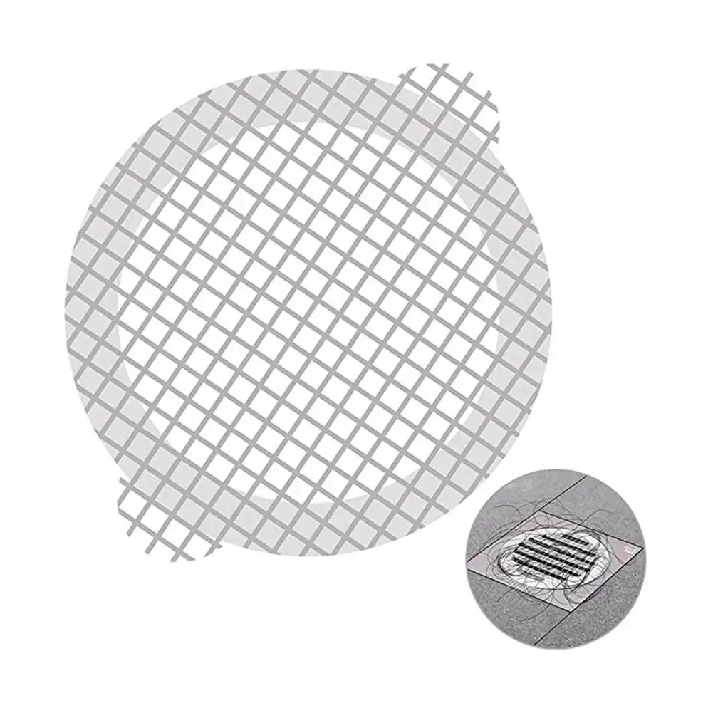 

10PCS Round Disposable Shower Drains Hair Catcher Mesh Stickers Bathroom Bathing Shower Hair Stoppers Catchers Accessories