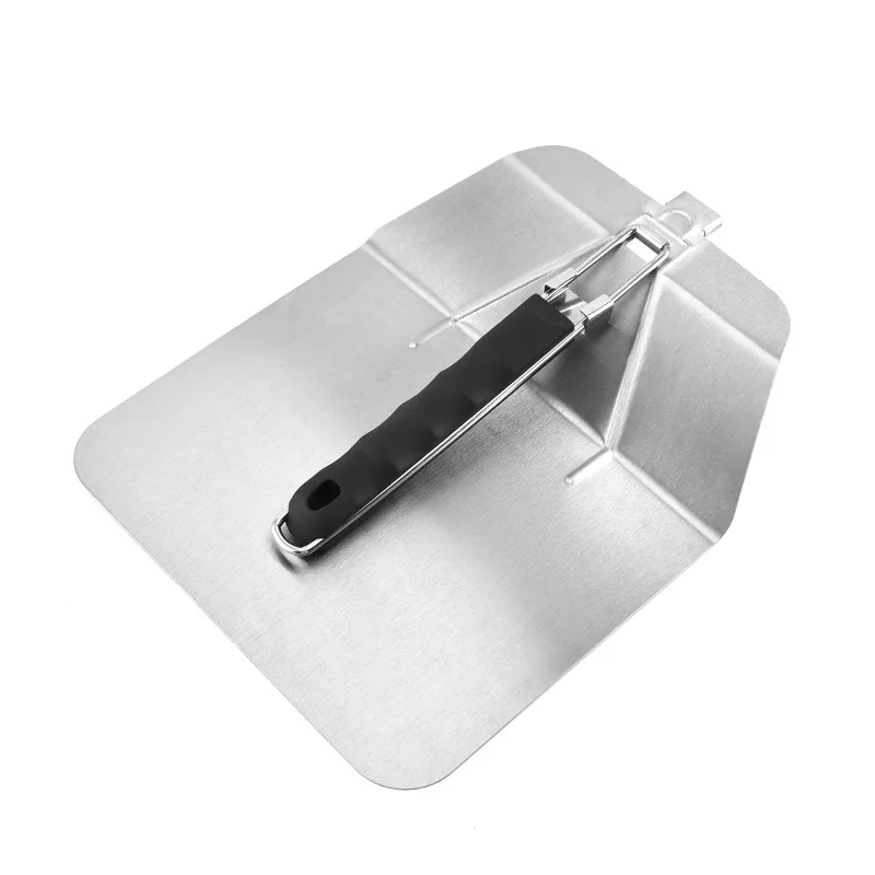 Folding Stainless Steel Pizza Shovel Square Cake Baking Accessories Transfer Tools with Anti-slip Handle | Дом и сад