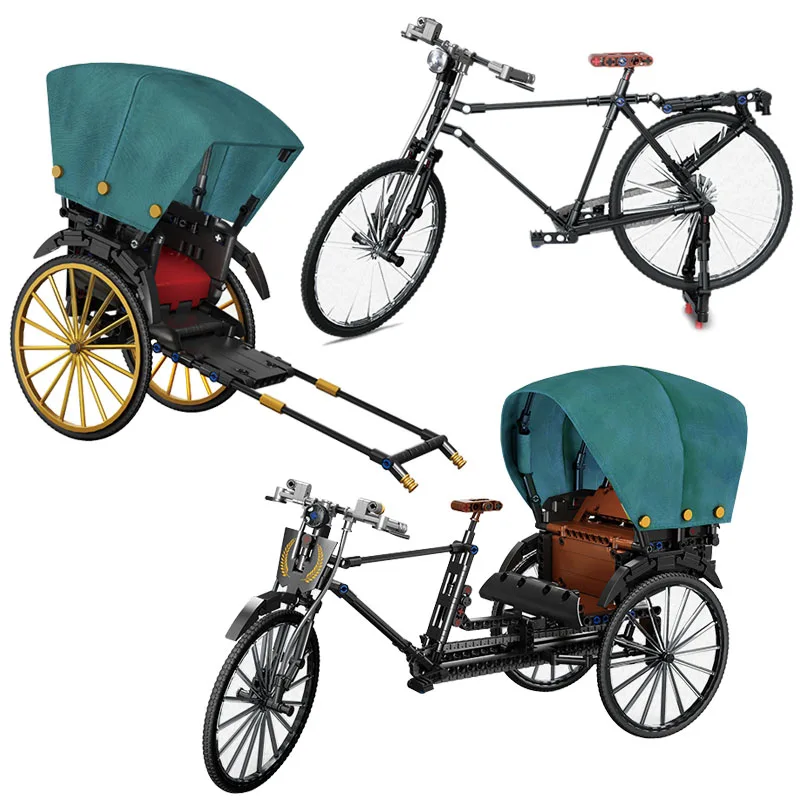 Город ретро классический рикша строительные блоки Shang Hai характеристики