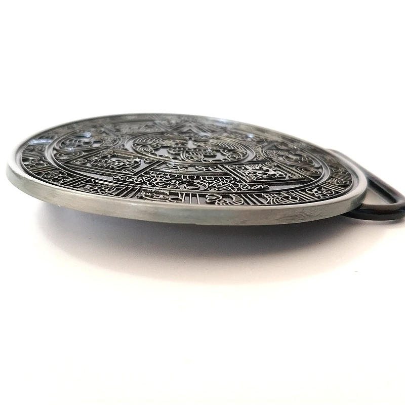 Винтажный стиль Круглый ацтекский каландер металлический ремень с пряжкой