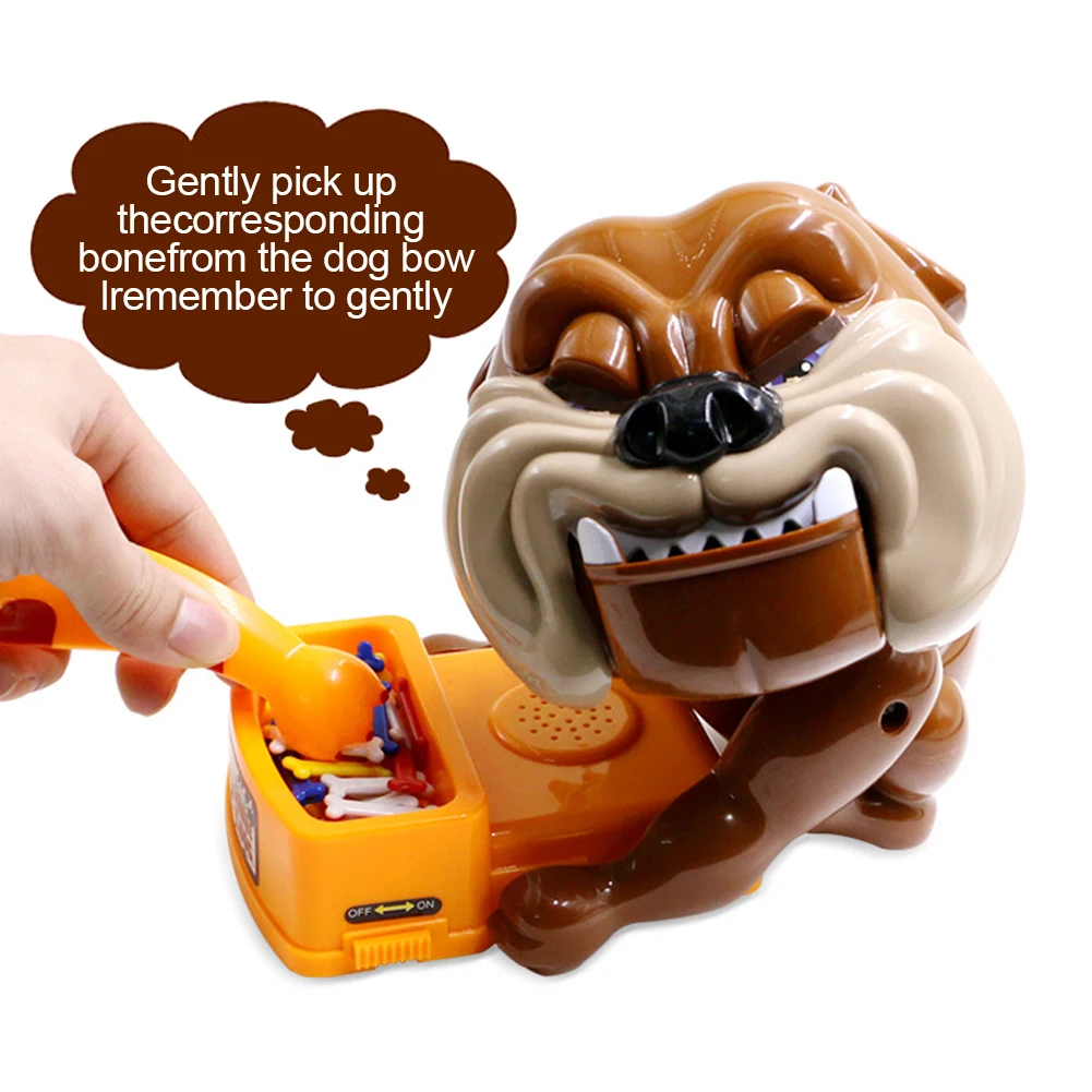

Funny Cartoon Novelty Trick Toy Bad Dog Finger Biting Games Interactive Toys Set for Parents/Child/Friends Hand-Eye Coordination