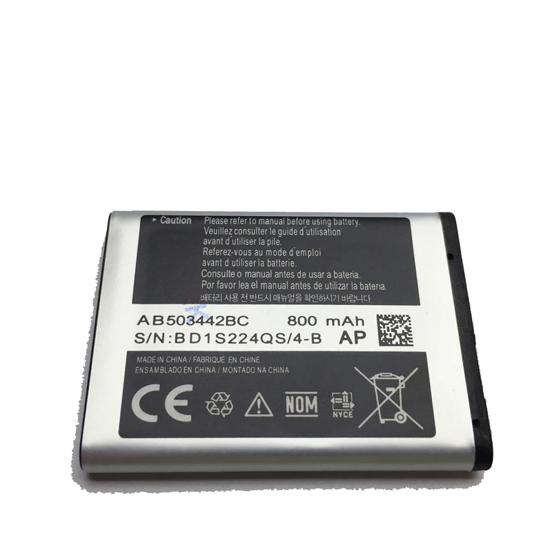 Аккумулятор мобильного телефона для samsung E578 J700 J708i J708 T509 AB503442BC 800mAh полимерный