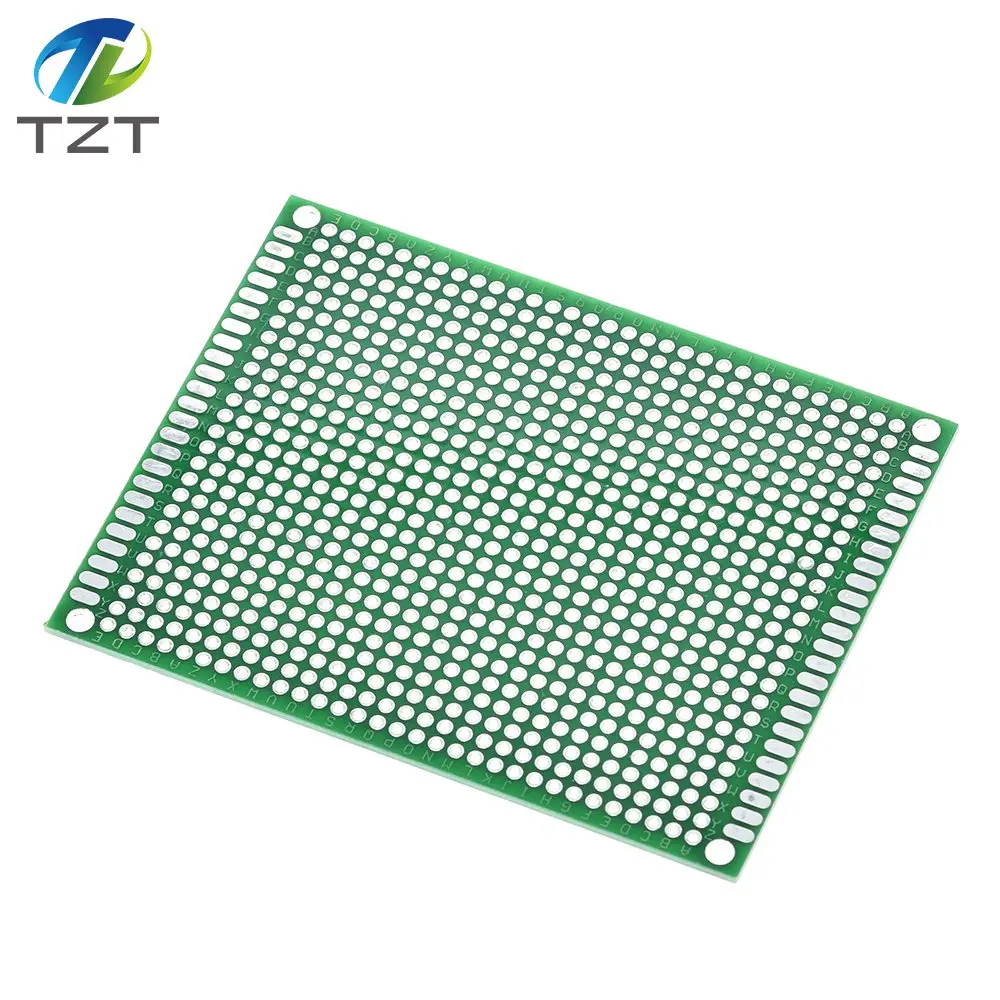 1 шт. TZT 7x9 7*9 см двухсторонний прототип печатной платы Луженая универсальная плата