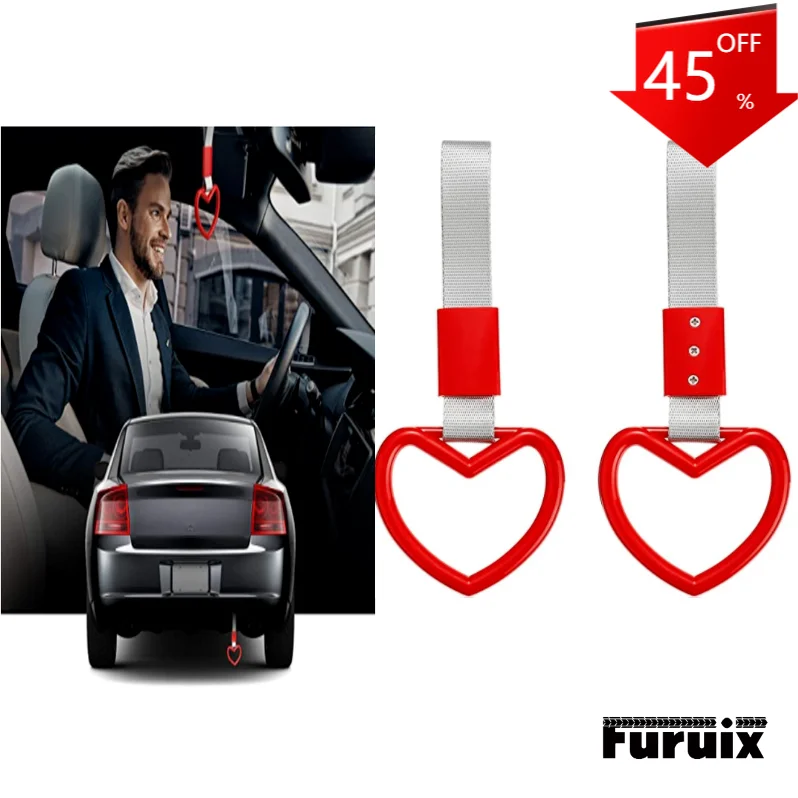 

Heart-shaped Car Handlebar Bumper Warning Ring Subway Train Bus Handlebar with Car Interior Exterior Decoration