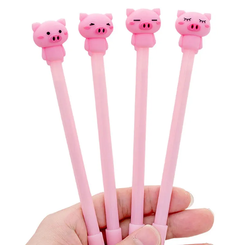 4 шт./лот мультяшная креативная Милая гелевая ручка в виде свиньи kawaii рекламный