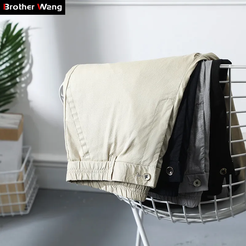 Летние Новые мужские тонкие повседневные брюки в классическом стиле с