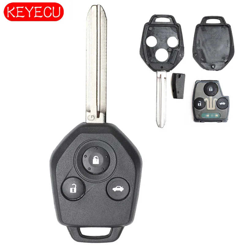 Keyecu 433 МГц G чип дистанционный ключ брелок от машины 3 кнопки для Subaru Forester Impreza 2013