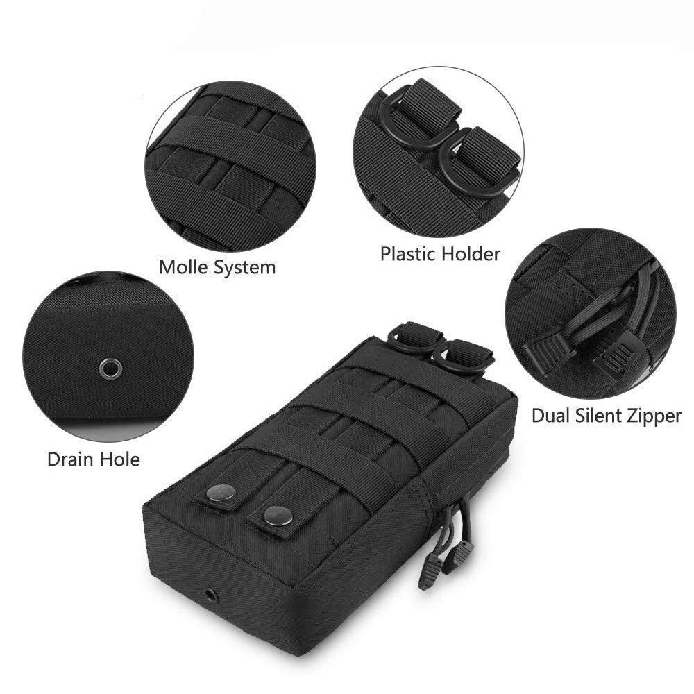 

EDC Molle Pouch Bag Outdoor Vest Waist Pack Hunting Backpack Accessory Gadget Gear Sport Bag Compact Water-resistant Bag
