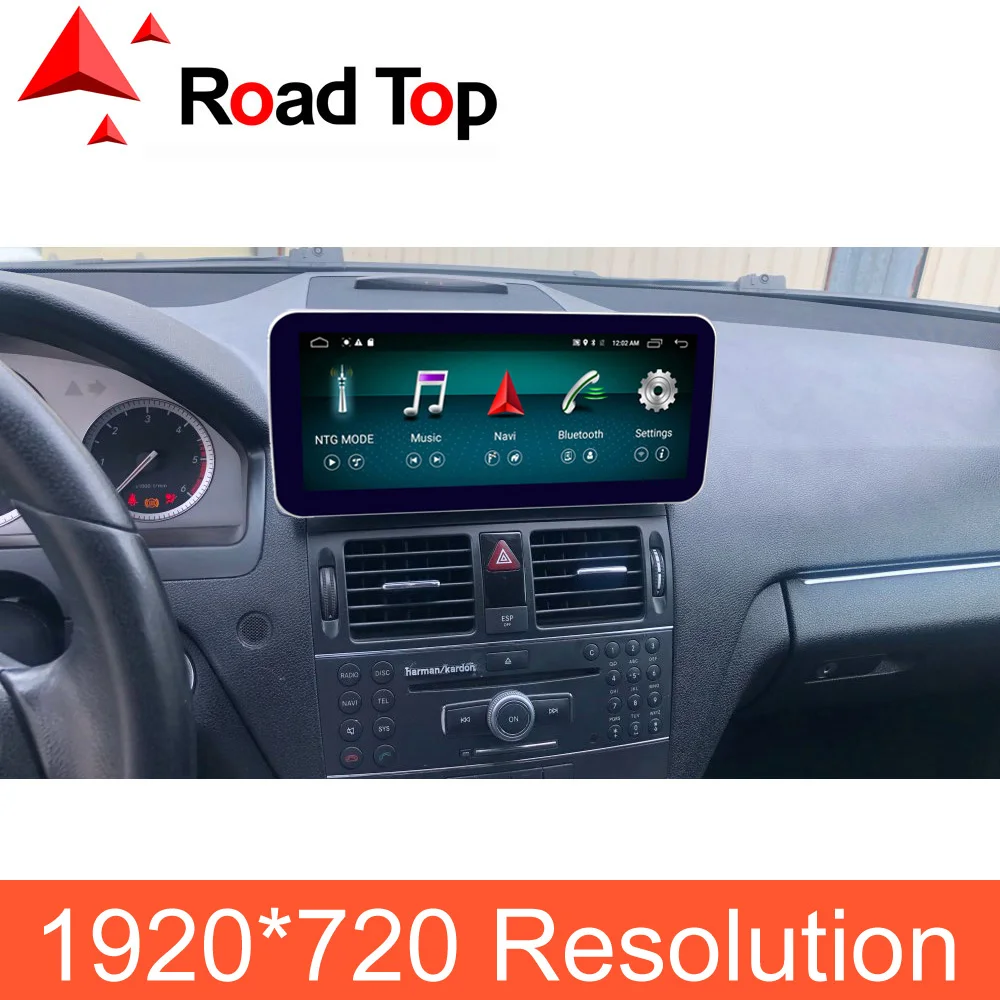 4G Ram 10 25 &quotAndroid дисплей для Mercedes Benz C Class W204 2008-2010 с gps-навигацией Bluetooth Радио стерео