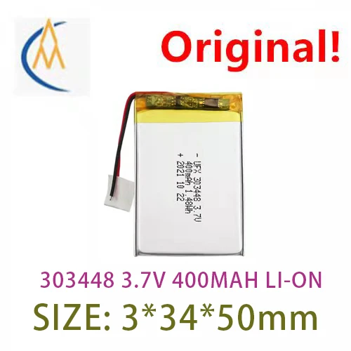 

UFX303448 (3.7 v polymer battery 400 mah) tire pressure monitoring battery KC certification battery protection board