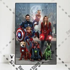 Персонализированный персонализированный постер Marvel Мстители, фотография семьи Человека-паука, фотообои, подарки, настенное искусство, украшение для детской комнаты
