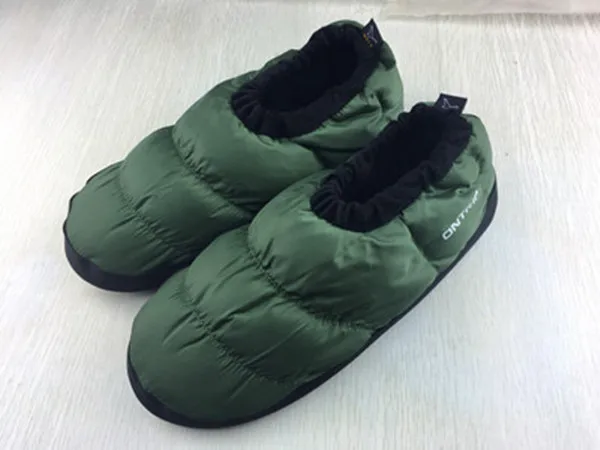 Olive Green Мужской и wo Мужской Ультра-светильник, противоскользящая теплая обувь для улицы, зимняя походная обувь для кемпинга, обувь для защиты ног - Цвет: Olive Green