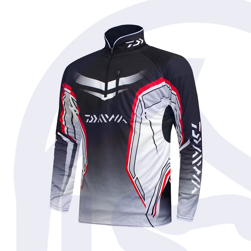 Бренд DAIWA Fishing Clothing мужские уличные рубашки с длинным рукавом дышащая