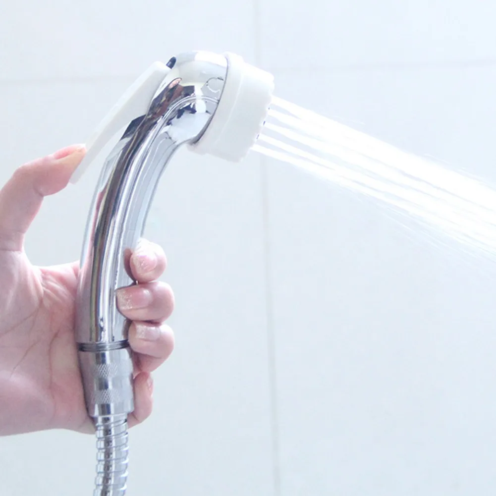 

Electroplating Plastic Shower Head G1/2 With Start / Stop Button Bathroom Bidet Hygienic Shower Head For Cleansing Vaginal