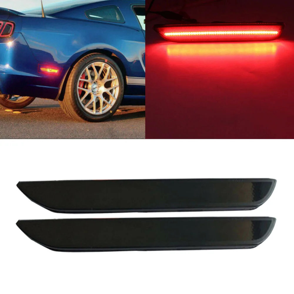 

2pcs Side Marker Lights Car Bumper For Ford Mustang 2015-2019 Accessories