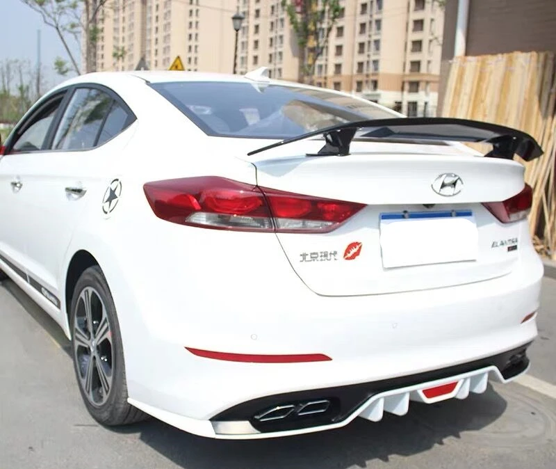 Спойлер заднего крыла автомобиля для Hyundai Elantra 2016-2018 высокое качество АБС-пластик