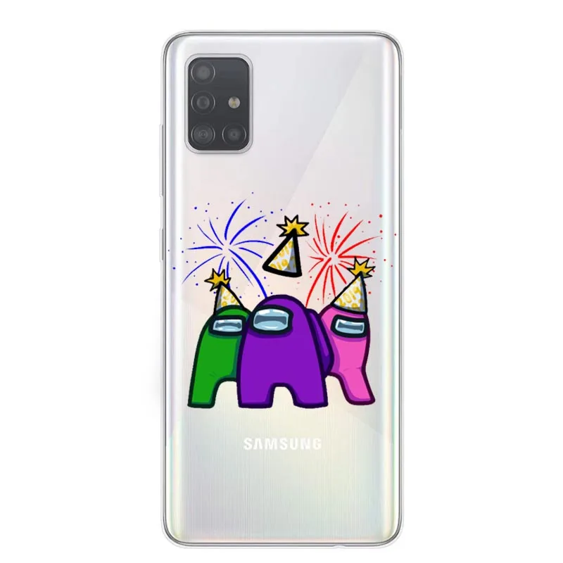 

Among Us cartoon Game Soft Phone Case For Samsung Galaxy A51 A71 A10 A30 A50 A11 A21 A31 A41 Silicone Cover shell fundas coque