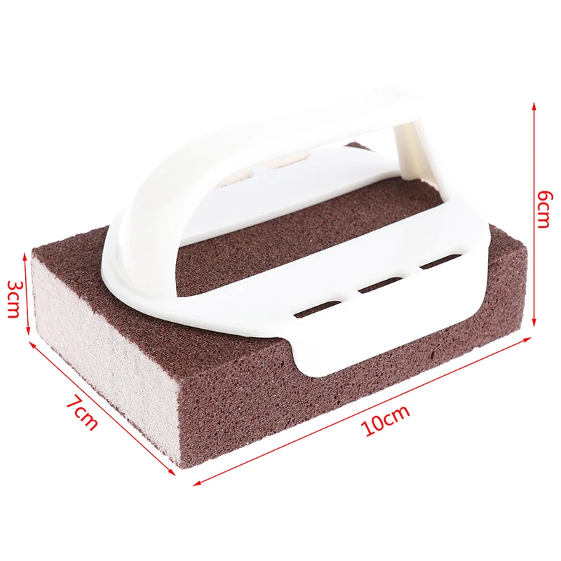 

Magic Sponge Eraser Emery Sponge Handle Kitchen Cleaning Goods Brush Rust Remover Brush Descaling Clean Rub Kitchen Gadget Tools