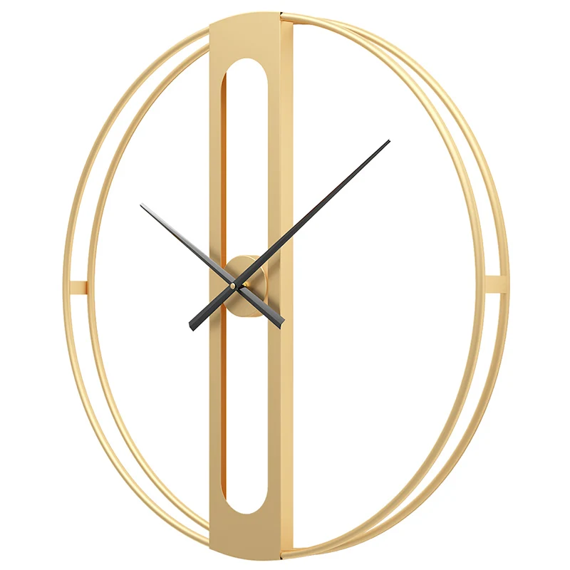 

Nordic Golden Luxury Wall Clock Mute Metal Wall Clocks Large Creative Living Room Modern Design Relojes Pared Home Decor AC50ZB
