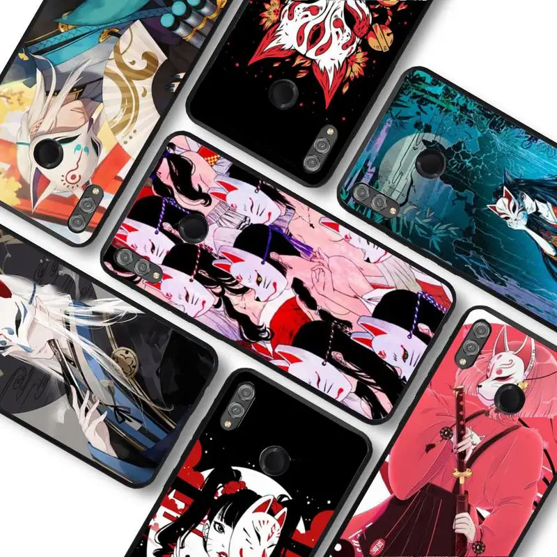 

Japanese Style Anime Fox Phone Case For Huawei honor10Lite 10i 20 8x 10 Funda for Honor9lite 9xpro