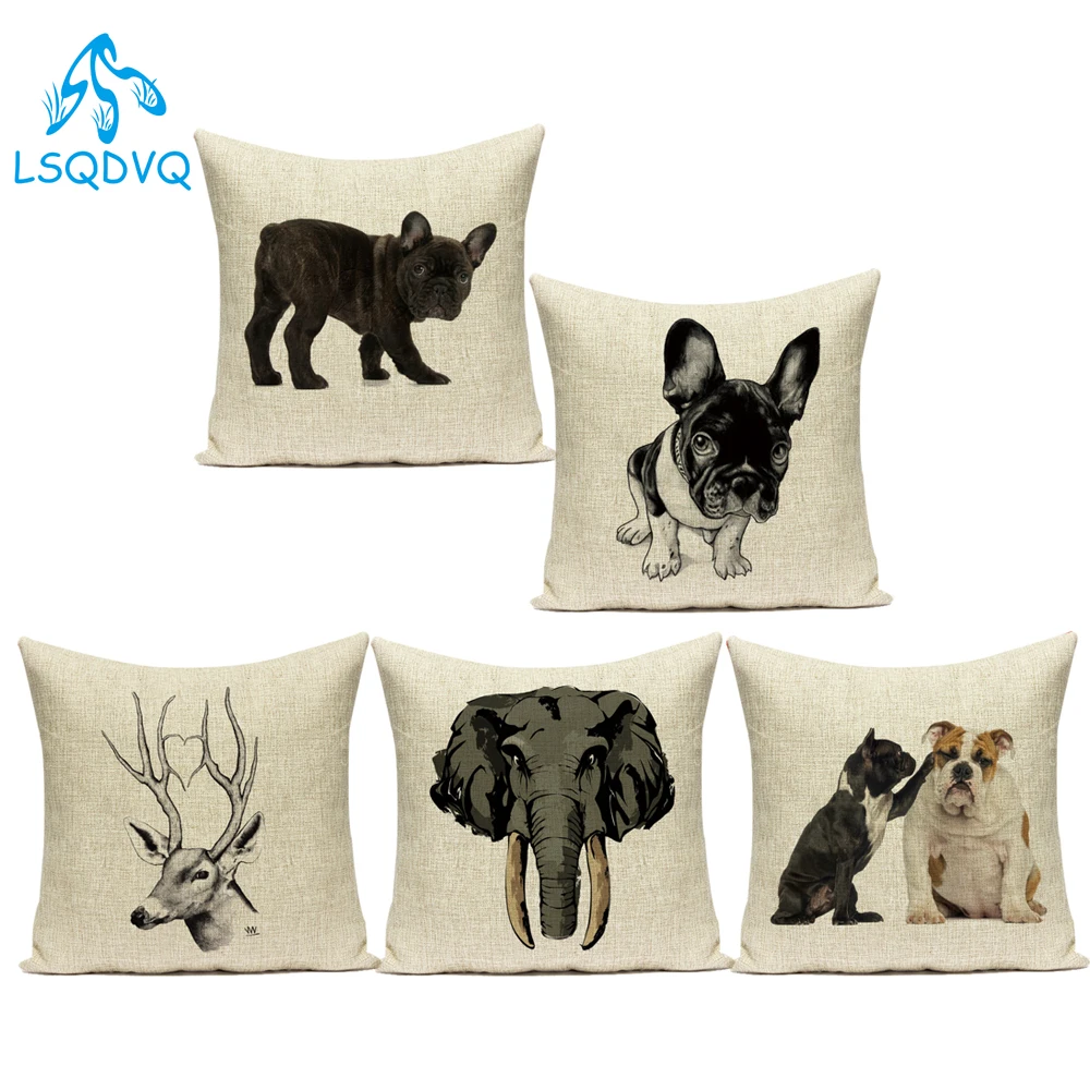 Домашняя декоративная подушка для автомобиля дивана Бультерьера собаки