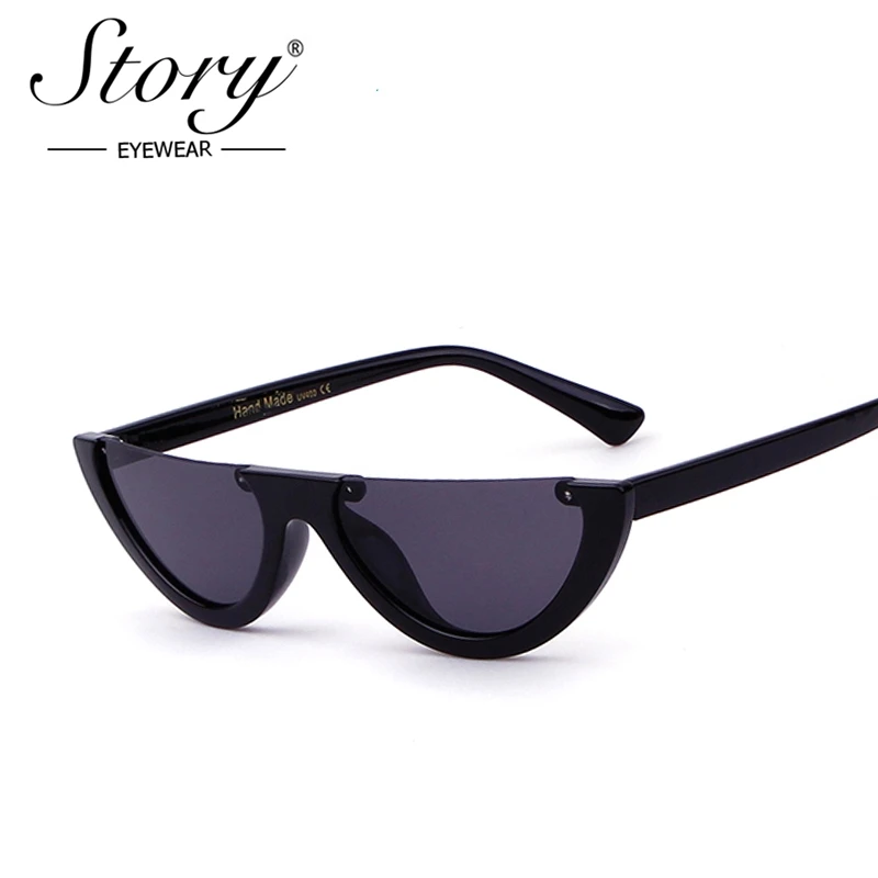 Женские солнцезащитные очки в оправе кошачий глаз STORY Cool маленькие размеры 2017