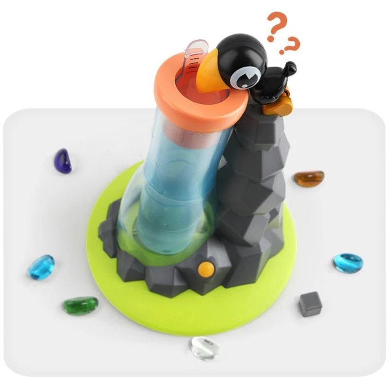 

Crow Drinking Water Clip Bead Game Educational Toys Kids Color Cognitive Clip Small Stone Toys Leaning Toy
