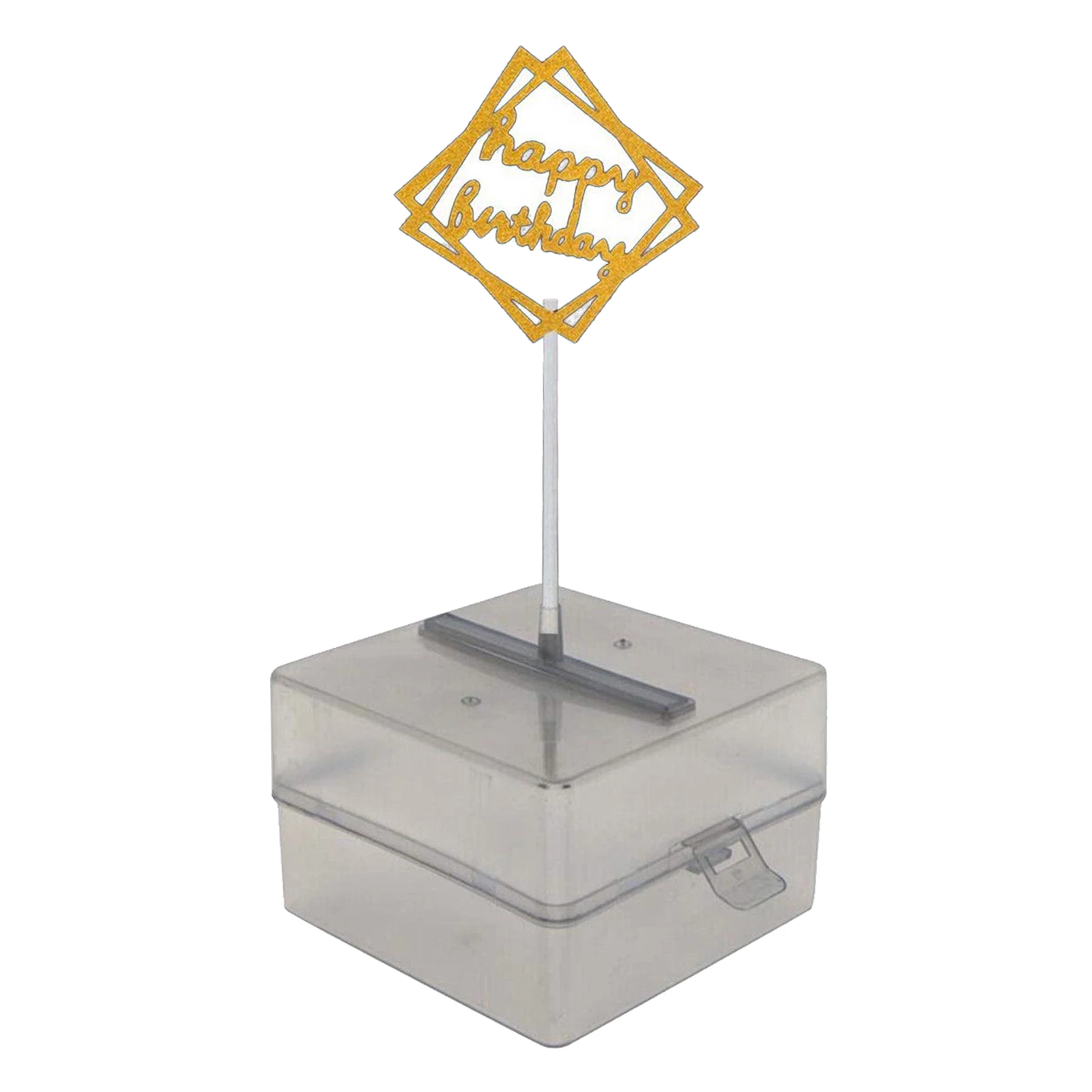 

Reusable Money Pulling Box Happy Birthday Cake Money Pull Box for Party Decoration