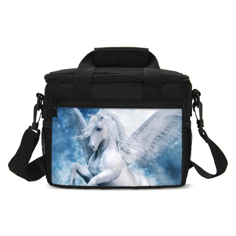 Сумка-холодильник для мальчиков и девочек с 3D-принтом в виде лошади