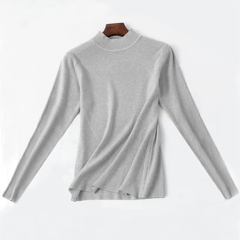 

Sweater Woman new autumn and winter long sleeves with a slim bottom blouse half turtleneck sweater SBB300-SBB309