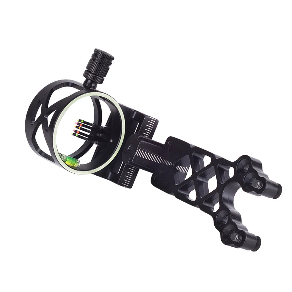 

Micro-Adjust 5-Pin Bow Sight Aluminum Alloy Slider Compound Bow Aim Trainer Training Aids Accessories for Right/Left Handed