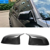 2 pcs glossy balck cover auto rearview mirror cap covers blind spot mirror fit for bmw 2014 2018 f15 x5 f16 x6 f26 x4 f25 x3