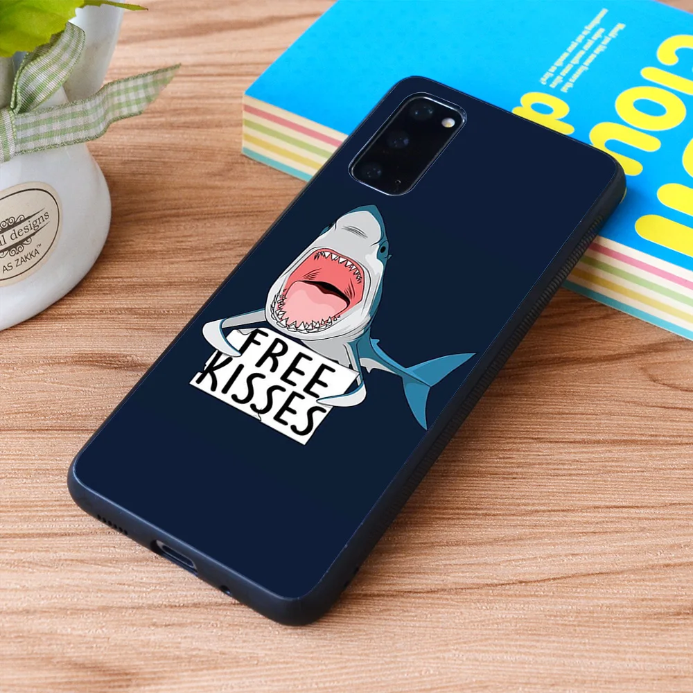 

For Samsung Galaxy Big shark free kisses Soft TPU border Samsung Galaxy Case