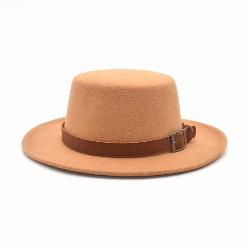 Winter And Autumn Imitation Wool Ladies Men's And Women's Fedora Hats Top Jazz Hats European And American Round Hat P8