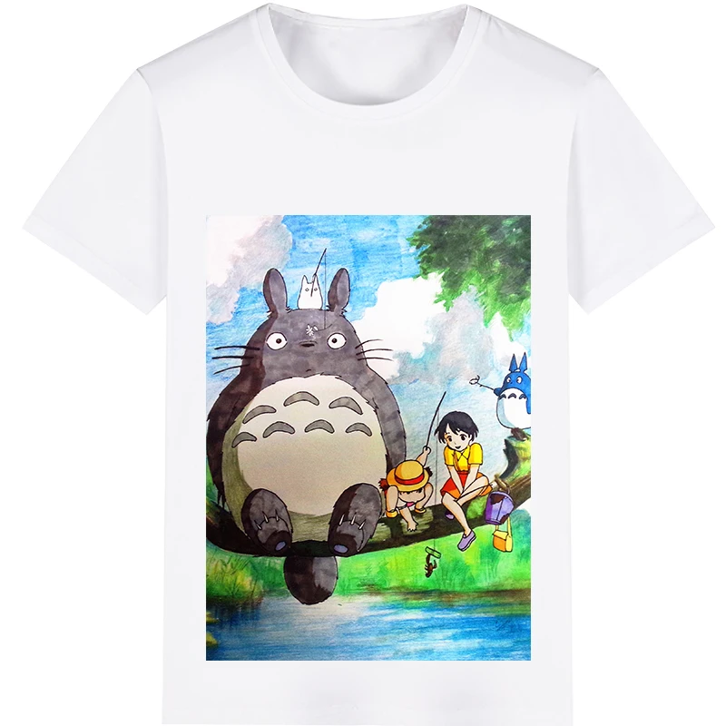 

My Neighbor Totoro Miyazaki Hayao Cosplay Costume Adult Kids Child Short Sleeve T-shirt T shirt