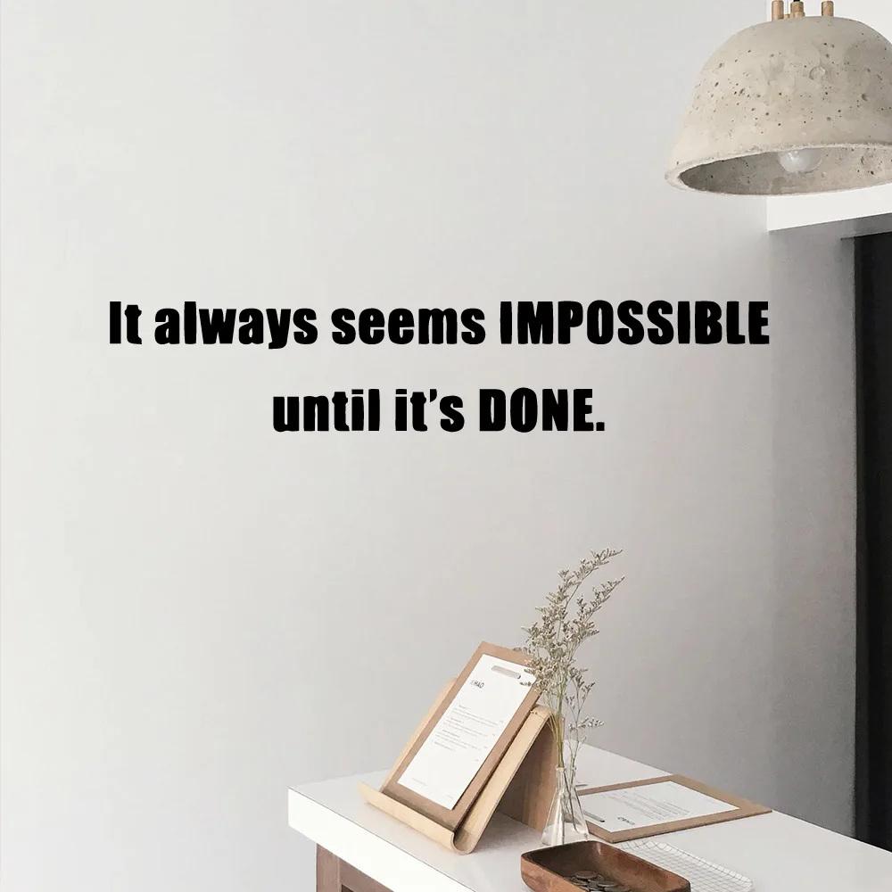 

Beauty Famous Saying Self Adhesive Vinyl Wallpaper For Home Decor Living Room Bedroom Wall Art MURAL Drop Shipping