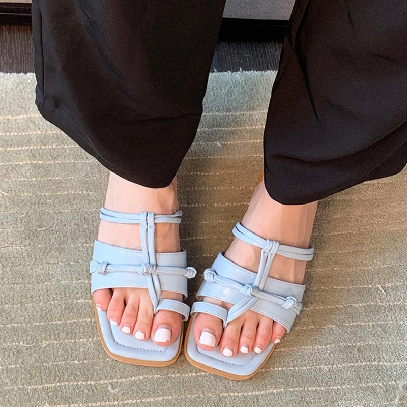 

Women Shoes Slippers For Home Weave Female Flats Rubber Slippers Women Flip Flop 2021 Women Summer Footwear Ladies Flip-Flops
