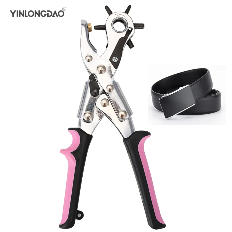 Кожаный ремень вращающийся дырокол Ручные плоскогубцы инструменты для