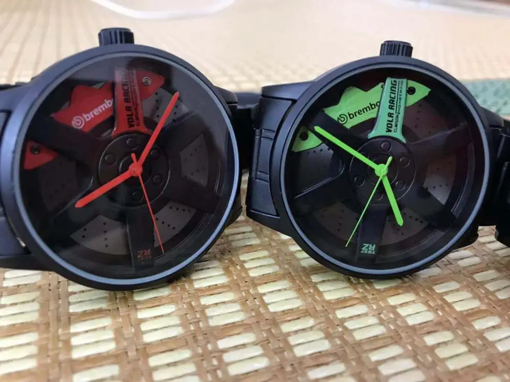 Новые мужские кварцевые часы дизайн колес настоящий циферблат Te37 суппорт