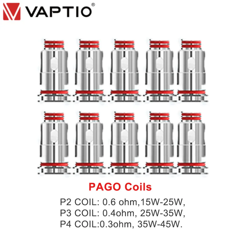 Сменные спирали для Vaptio PAGO Kit/Pago Mini Kit 0.6ohm 0.4ohm 0.3ohm 1.0ohm 10 шт./5 шт. | Электроника