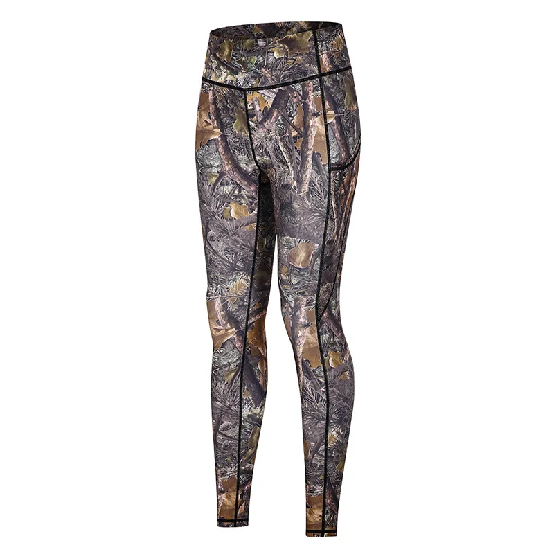 

Printed Yoga Pants Women Hip-Fitting Fitness Pants Sweat-Absorbent Summer Leggings Stretch Running Gym Clothing Female New 2021