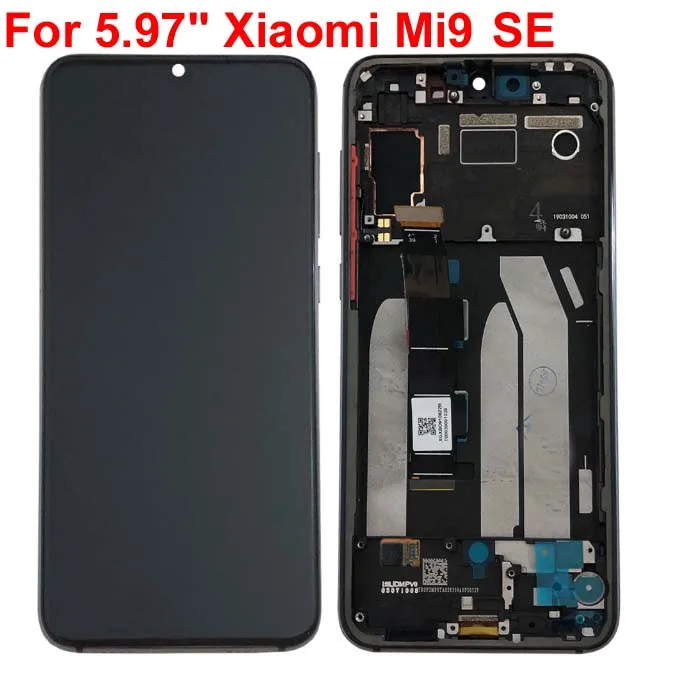 Для 5,9" Xiao mi 9 SE mi 9 SE AMOLED ЖК-дисплей с рамкой+ сенсорный экран дигитайзер для mi 9SE дисплей