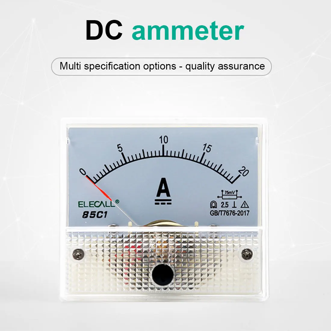 Измерительные инструменты 5A/10A/15A/20A/30A/50A/75A/100A Аналоговый амперметр измеритель