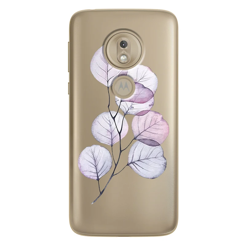 

Flower Phone Case Soft TPU Cover For Motorola Moto E6 G7 G8 P40 Plus Play Power EU One Vision Funda