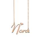 Ожерелье Нора с именем на заказ для женщин и девочек, подарок для лучших друзей на день рождения, свадьбу, Рождество, дни матери