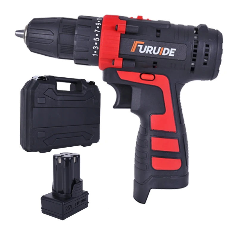 

25/16.8/12V Double Speed Electric Drill Cordless Hand Drill Mini Electric Screwdriver Rechargable Lithium Battery Electric Drill